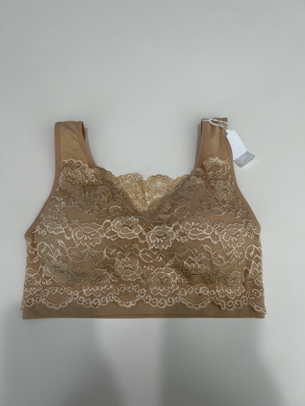 Zenana Outfitters Lace Bralette in Tan